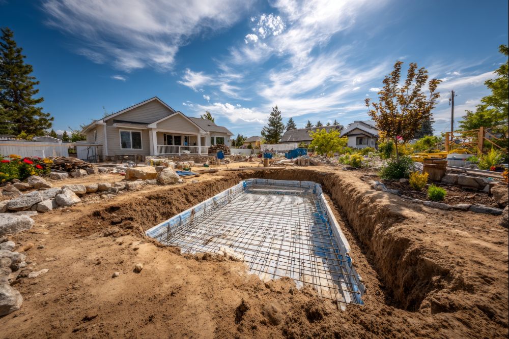 pool installation progress stages